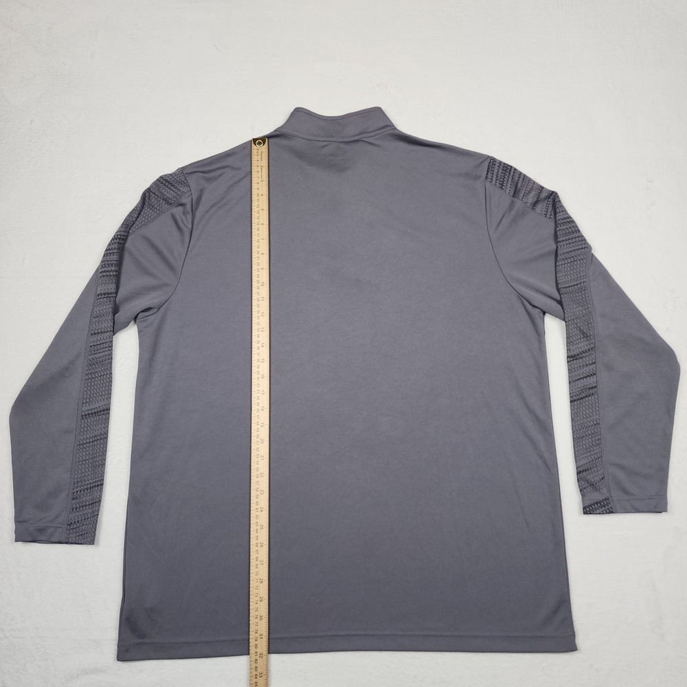 Green Bay Packers Shirt Mens 2XL Gray NFL Team Apparel Quarter Zip Pullover - Picture 7 of 10
